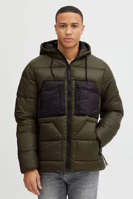 Produktbild von Blend 20714841 Outerwear Herren Winterjacke Herrenjacke Jacke kurze Winterjacke mit Kapuze und abgesetzten Brusttaschen Regular Fit