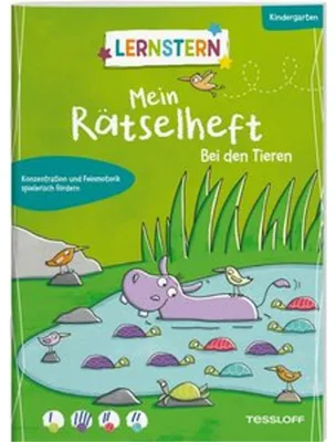 Produktbild von LERNSTERN. Mein Rätselheft Kindergarten. Bei den Tieren
