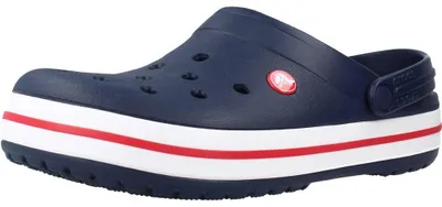 Produktbild von Crocs Crocband Clog, Männlich, Erwachsener, Navy, Rot, Weiß, Einfarbig, 46 - 47, Geschlossene Sandalen