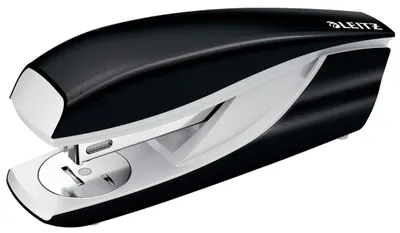 Produktbild von Leitz 55022095, 30 Blätter, Schwarz, 24/6, Metall, Kunststoff, 80 g/m², 4 cm