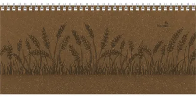 Productafbeelding van Bureaukalender Nature Line Malt 2026 - Tafelkalender - Bureaukalender liggend, 29,7x13,5 cm - 1 week per pagina - Milieukalender - met hardcover
