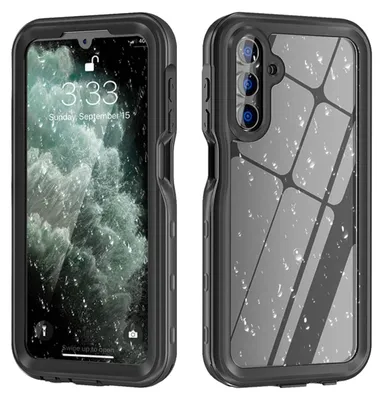 Productafbeelding van Redpepper Dot Plus Waterproof Backcover voor de Samsung Galaxy A15 (5G/4G) - Zwart