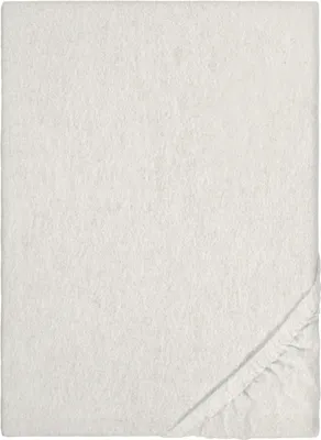 Produktbild von biberna Melange -Flanell Spannbettlaken  Größe 180/200x200 cm, grau