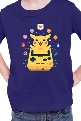 Immagine prodotto di Maglietta per bambini Japan Manga Anime Comics Pokemon 037, , Bleu foncé