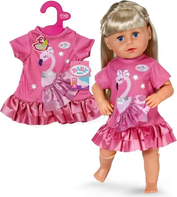 Zdjęcie produktu dla BABY born Dress Flamingo 43cm, Sukienka dla lalki, 3 lat(a)