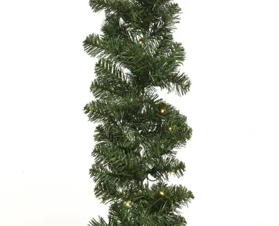 Productafbeelding van Kerstslinger Imperial guirl.boom L270 D25 cm 50 LED wit Everlands