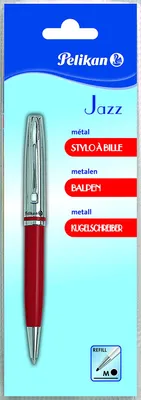 Produktbild von Pelikan Jazz Kugelschreiber, einziehbar, aus Metall, Rot