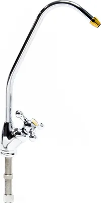 Produktbild von Wiltec 6,35 mm (1/4") Wasserhahn Imperial I D-02, Wasserhahn Armatur für Umkehrosmose und Wasserfilteranlagen, Küchenarmatur 360° schwenkbar