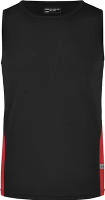 Produktbild von Men's Running Tank Funktionelles Lauftop black/red, Gr. XL