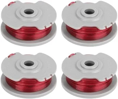 Produktbild von Rasentrimmer Ersatzfadenspule 5306-20 für Gardena Turbotrimmer Art.8844,8845 SmallCut 300,9844,9845,9824,Art.8824 EasyCut Li-18/23 Austauschbare Fadenspule Ø 1,65mm, 10m Länge 4 Stücke