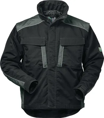 Produktbild von Canvas Outdoorjacke 2 in 1 Basel Größe XXL schwarz/grau