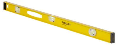 Obrázok produktu pre Stanley 1-42-922, Tesárska vodováha, 1 m, Čierna, Žltá, 1,5 mm/m, Hliník, Guma, 26 mm