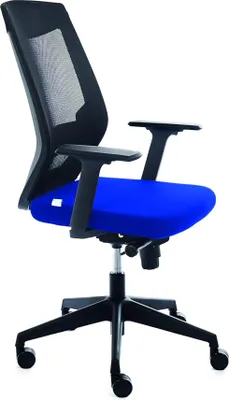Produktbild von ROCADA Bürodrehstuhl Sitz blau schwarze Netzrückenlehne
