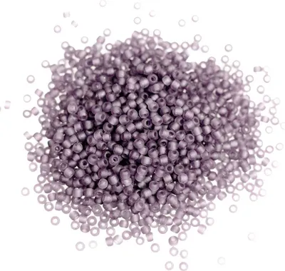10g Rocailles Glasperlen rund pastellviolett