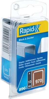 Obrázek produktu pro Rapid 40109551, Balík svorek, 1 cm, 900 svorek, Upevnění, Metalická