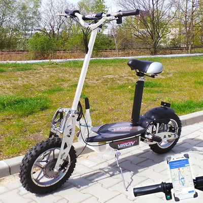 Produktbild von Elektrický skúter 1000 Watt - "VIRON" E-Scooter 1000W / 36V Elektrický skúter s držiakom na smartfón