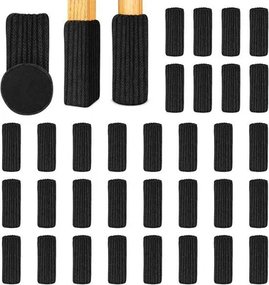 Produktbild von Famanu Möbel-Socken - elastische Stuhlbezüge - gestricktes Filz - Antirutsch-Pads für Möbel - für Stuhlbeine von 1 bis 2 Zoll