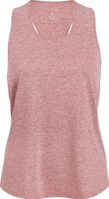 Produktbild von Racerback Sport Shirt -Heathered-, Damen Tank Top – Bordeaux Meliert – Gr.: XL