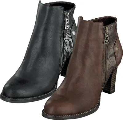 Produktbild von Mustang Damen Stiefeletten Blockabsatz 1335-501, Größe:40 EU, Farbe:Braun