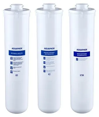 Produktbild von AQUAPHOR DWM RO-102S RO-101S RO-101 RO-202S Ersatzfilter-Set - K1 - K2 -K7M inkl. Remineralisiserung