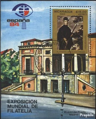 Produktbild von Briefmarken Nicaragua 1984 Mi Block157 (kompl.Ausg.) gestempelt ESPANA 84, Madrid