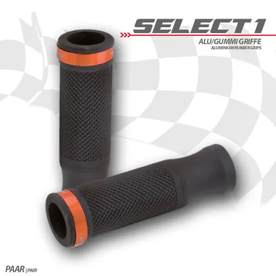 Immagine prodotto di Set di impugnature in gomma Select1 7/8-22 mm nero