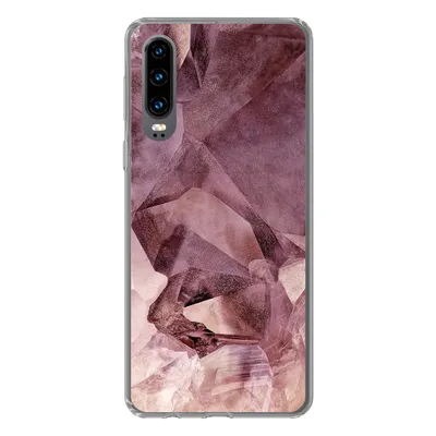 Produktbild von MuchoWow® Handyhülle Schutzhülle Hülle für Huawei P30 Kristalle - Natursteine - Edelsteine und Mineralien Silikon Softcase Handy Hülle - Kartenbesitzer