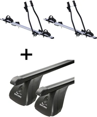 Produktbild von 2x Fahrradträger SAGITTAR + Dachträger VDP Stahl kompatibel mit für Fiat Fiorino 3-5 Türer 1987-2001