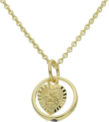Produktbild von Taufring Gold 333 Saphir Schutzengel JL14-02-0410 JuwelmaLux