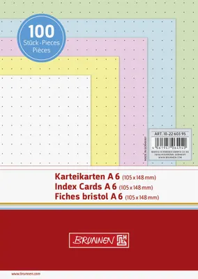 Produktbild von BRUNNEN 102260395 KKarten Pg.A6 dot.sort