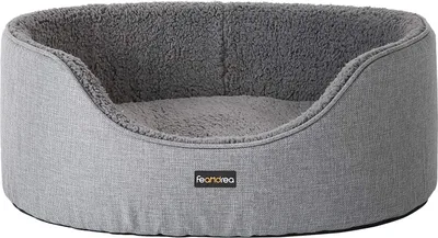 Immagine prodotto di Cuccia per cani FEANDREA, cuccia per cani, cuscino reversibile, 92 x 72 x 28 cm, grigio