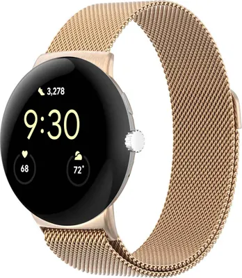 Productafbeelding van imoshion Milanees magnetisch bandje voor de Google Pixel Watch 5 / 4 / 3 (45 mm) - Rose Gold
