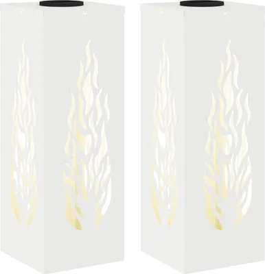 Obrázok produktu pre Solárne LED svetlo na chodník 2 pcs Biela