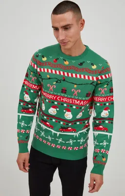 Produktbild von 11 Project PRRuben Herren Strickpullover Weihnachtspullover