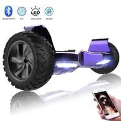 Produktbild von Hoverboard 8.5 Zoll, Premium Offroad Hoverboards - Bluetooth - Starker Dual Motor - LED - Elektro Skateboard Selbstausgleichender Elektroroller -Geschenk für Kinder