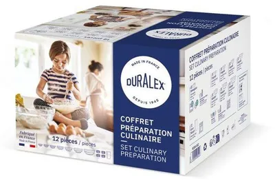 Obrázok produktu pre Sada riadu Duralex Gourmet, 12 kusov, z tvrdeného priehľadného skla