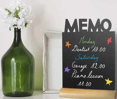 Produktbild von Securit Tischaufsteller SILHOUETTE "Memo"