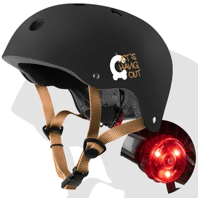 Immagine prodotto di Casco da bambino CARIBOO luce a LED regolabile 48-52 cm EN1078