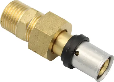 Produktbild von Pressfitting Verschraubung 16x2 mm 1/2 Zoll AG TH Kontur Verbundrohr