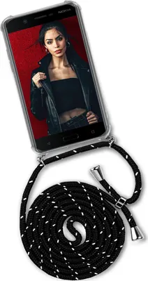 Produktbild von TWIST-Case + TWIST-Cord für Nokia 5, Farbe:Sweet Pepper (Silber)