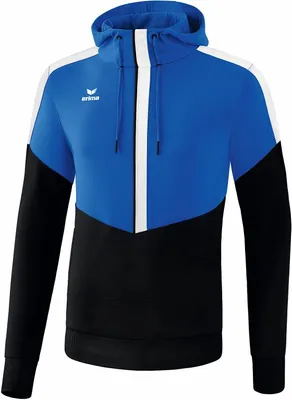 Produktbild von Erima Squad Kapuzensweat Herren - New Royal / Schwarz / Weiß