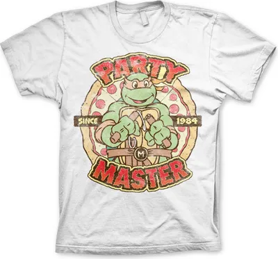 Produktbild von TMNT - Party Master Since 1984 T-Shirt - Medium - White