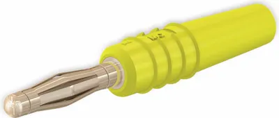 Produktbild von STÄUBLI SLS205-L Lamellenstecker, 2 mm, vergoldet, gelb