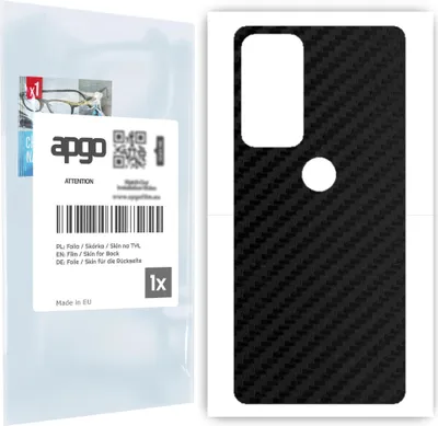 Produktbild von apgo Rückseite Schutzfolie für Motorola Edge 20 -  Hinten Schutzfolie Carbon, Rückseite Folie schützt vor Kratzern und Fingerabdrücken