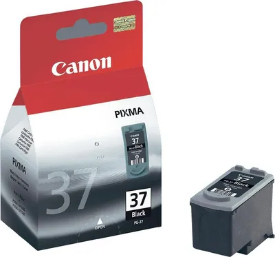 Produktbild von Canon PG-37, Schwarz, iP1800, iP1900, iP2500, iP2600, MP140, MP190, MP210, MP220, MP470, MX300, MX310, Tintenstrahl