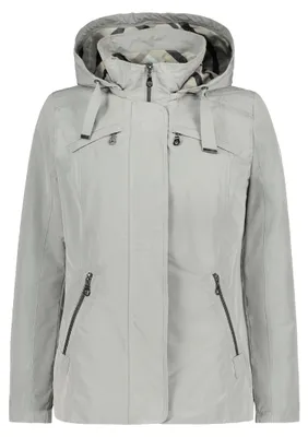 Produktbild von Gil Bret Sommerjacke tailliert mit Stehkragen, abnehmbarer Kapuze, Langarm, 68 cm Gesamtlänge