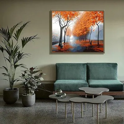 Produktbild von Malerwerkstatt für Groß und Klein: Handgemalte Ölgemälde für Anfänger und Profis, 40x50 cm, Eigenkomposition für Heimwerker