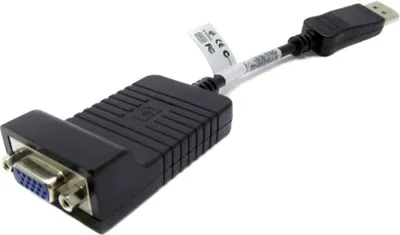 Zdjęcie produktu dla HP 753745-001, 0,2 m, DisplayPort, VGA, Męska, Żeńska, Czarny