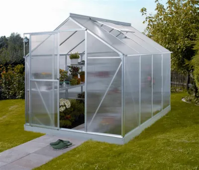 Obrázek produktu pro Skleník Vitavia Triton 5000 polykarbonát 4 mm 198 x 256 cm hliník vč. základového rámu