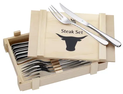 Produktbild von WMF Steakbesteck 12-teilig, Steakbesteck Set für 6 Personen, Steakmesser Set, St